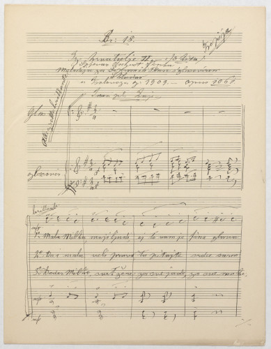 Iz hrvatulje II : melodija za sopran ili tenor s glasovirom / skladao Ivan pl. Zajc ; spjevao August Šenoa