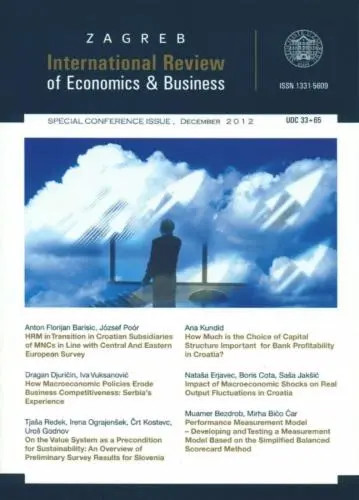 Zagreb International Review of Economics and Business / [editor Jurica Šimurina]