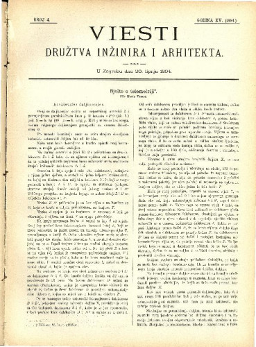 Godina XV., br. 4 (1894)