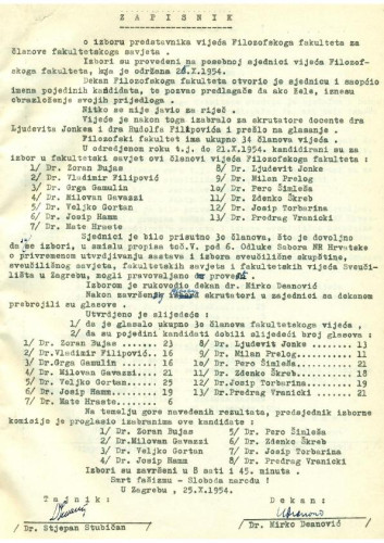 1. izvanredna sjednica 1954.-1955.