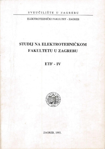 1993/94 : u školskoj godini 1993/94 / Sveučilište u Zagrebu, Elektrotehnički fakultet