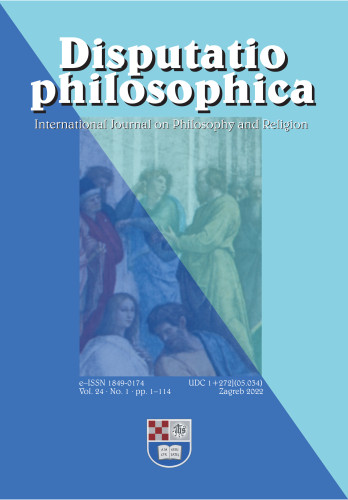Disputatio philosophica : International Journal on Philosophy and Religion / Editor in Chief Barbara Ćuk