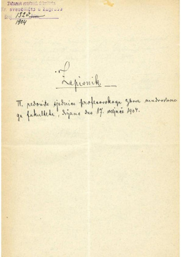 4. redovna sjednica 1903.-1904.