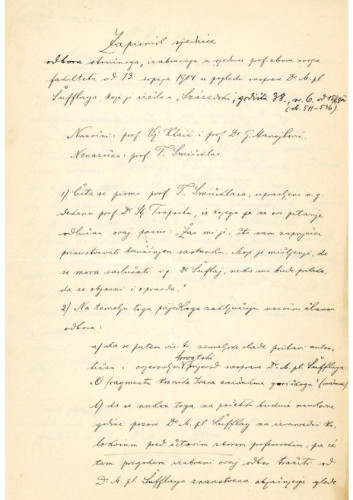 Sjednica odbora 1903.-1904.