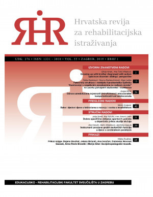 Hrvatska revija za rehabilitacijska istraživanja / Urednica Jelena Kuvač Kraljević