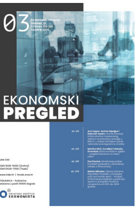 Ekonomski pregled / glavni urednik Josip Tica