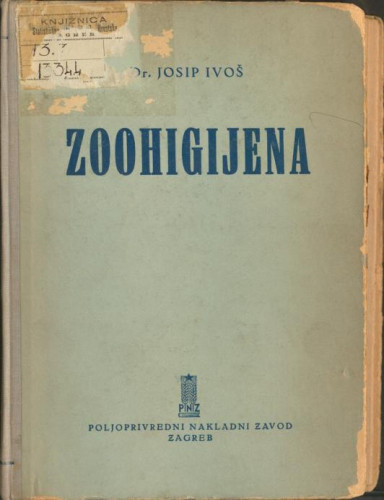 Zoohigijena / Josip Ivoš