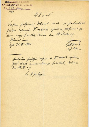 5. redovna sjednica 1903.-1904.