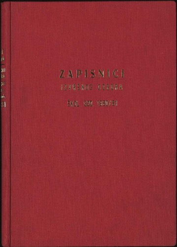 Zapisnici sjednica Izvršnog odbora 1980.-1981.