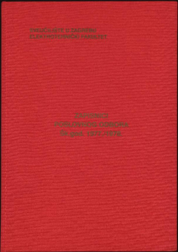 Zapisnici sjednica Poslovnog odbora 1977.-1978.